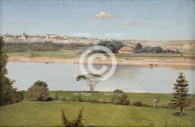 Solec on the Vistula, c1840. Creator: Edward Brzozowski.
