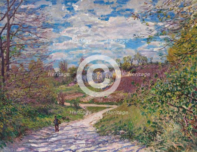 Soleil d'hiver à Veneux-Nadon (Winter sun at Veneux-Nadon), 1879. Creator: Sisley, Alfred (1839-1899).