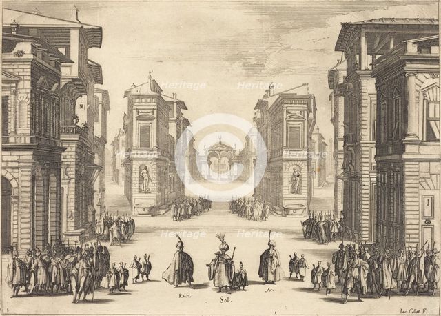 Solimano, Act I, 1620. Creator: Jacques Callot.