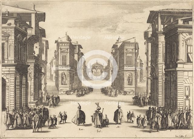 Solimano, Act I, 1620. Creator: Jacques Callot.