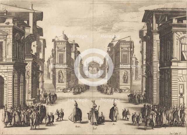 Solimano, Act I, 1620. Creator: Jacques Callot.