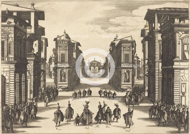 Solimano, Act IV, 1620. Creator: Jacques Callot.