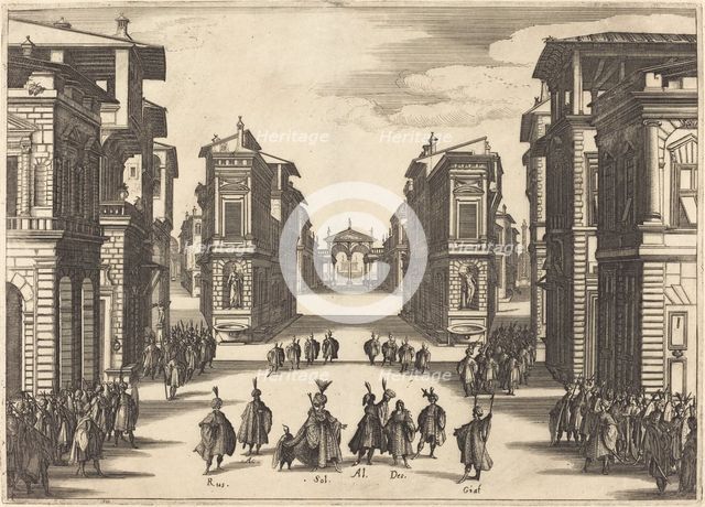 Solimano, Act IV, 1620. Creator: Jacques Callot.