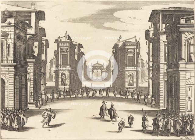 Solimano, Act III, 1620. Creator: Jacques Callot.