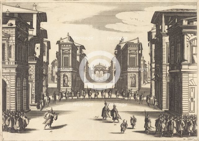Solimano, Act III, 1620. Creator: Jacques Callot.