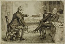Solicitor and Client, 1870/91. Creator: Charles Samuel Keene