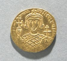 Solidus with Bust of Justinian II (reverse), 705 AD. Creator: Unknown