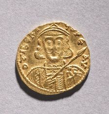 Solidus with Tiberius III Apsimarus , 698-705. Creator: Unknown
