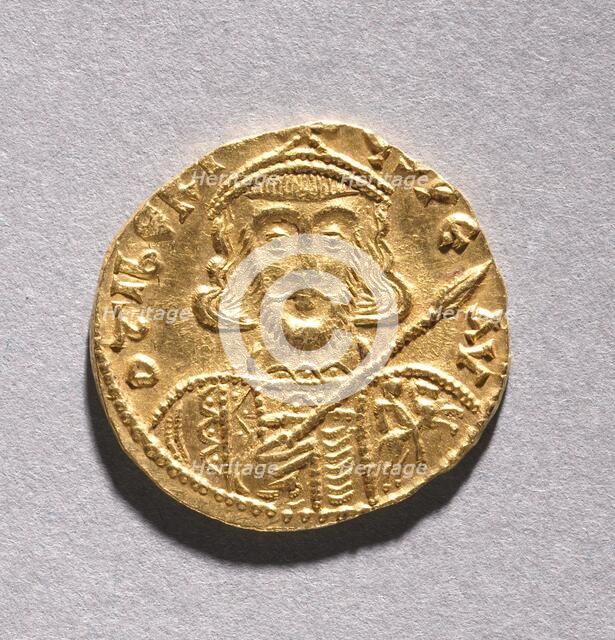 Solidus with Tiberius III Apsimarus , 698-705. Creator: Unknown.