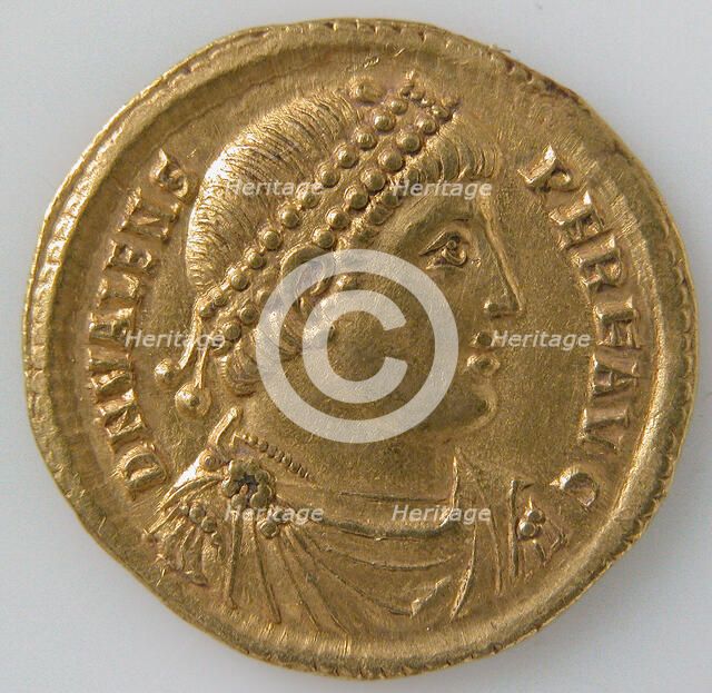 Solidus, Byzantine, 364-378. Creator: Unknown.