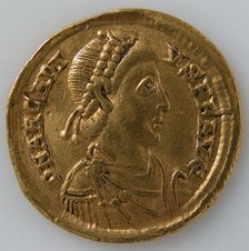 Solidus, Byzantine, 394-395. Creator: Unknown