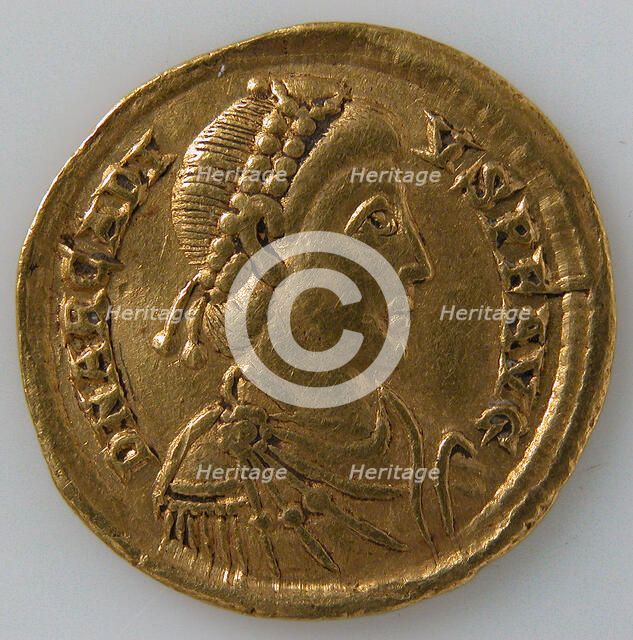 Solidus, Byzantine, 394-395. Creator: Unknown.