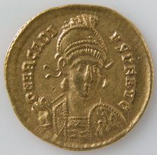 Solidus, Byzantine, 396-408. Creator: Unknown
