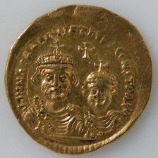 Solidus, Byzantine, 7th century (613-641). Creator: Unknown