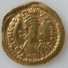 Solidus, Byzantine, 408-518. Creator: Unknown