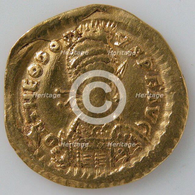 Solidus, Byzantine, 408-518. Creator: Unknown.