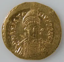 Solidus, Byzantine, 491-518. Creator: Unknown