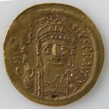 Solidus, Byzantine, 565-578. Creator: Unknown