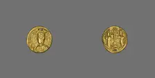 Solidus (Coin) of Constantine IV Pogonatus, 670-680. Creator: Unknown