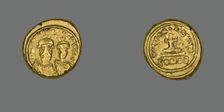 Solidus (Coin) of Constans II and Constantine IV, 659-668. Creator: Unknown