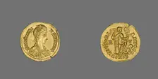 Solidus (Coin) of Honorius, 405. Creator: Unknown