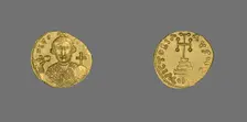 Solidus (Coin) of Leontius, 695-698. Creator: Unknown