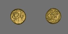 Solidus (Coin) of Tiberius II Constantinus, 578-582. Creator: Unknown