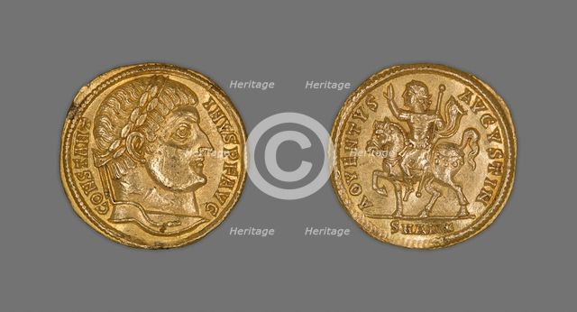 Solidus (Coin) Portraying Emperor Constantine I, Late 324-early 325 AD. Creator: Unknown.