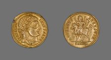 Solidus (Coin) Portraying Emperor Constantine I, Late 324-early 325 AD. Creator: Unknown