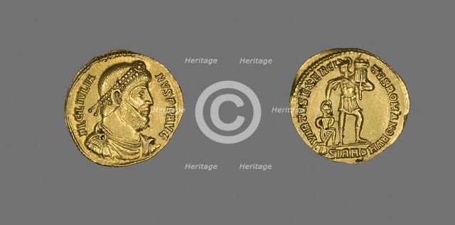 Solidus (Coin) Portraying Emperor Julian II, 361 (Summer)-363 (26 June). Creator: Unknown.