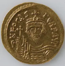 Solidus, Early Byzantine, 602-610. Creator: Unknown