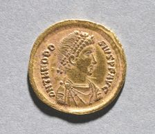 Solidus of Theodosius I the Great , 383-388. Creator: Unknown