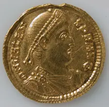 Solidus of Valens (364-378), Byzantine, 364-78. Creator: Unknown