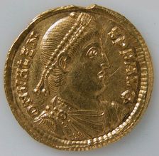 Solidus of Valens (364-378), Byzantine, 364-78. Creator: Unknown