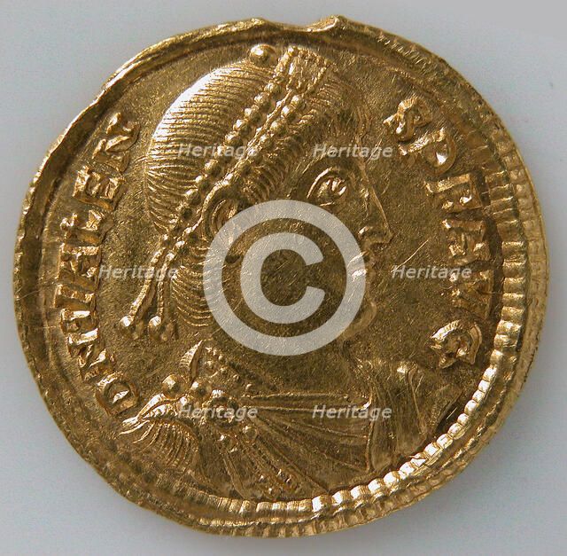 Solidus of Valens (364-378), Byzantine, 364-78. Creator: Unknown.