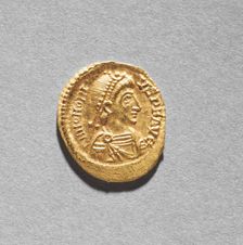 Solidus of Arkadios , 395-408. Creator: Unknown