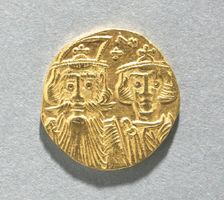Solidus of Constans II and Constantine IV, 659-661. Creator: Unknown