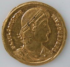 Solidus of Constantius II (337-361), Byzantine, 337-47. Creator: Unknown
