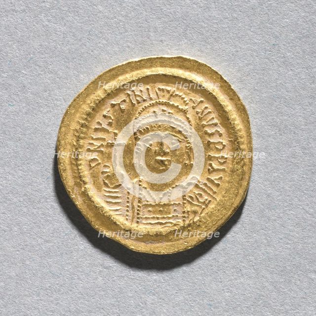 Solidus of Justinian I , c. 545-565. Creator: Unknown.