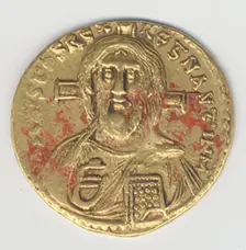 Solidus of Justinian II (685-95), Byzantine, 692-695. Creator: Unknown