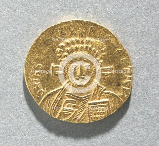 Solidus of Justinian II, 705. Creator: Unknown.