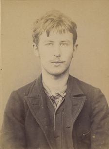 Solier. Auguste. 18 ans, né le 3/3/75 à Cemery-la-Ville. Dessinateur. Anarchiste. 12/1/94., 1894. Creator: Alphonse Bertillon