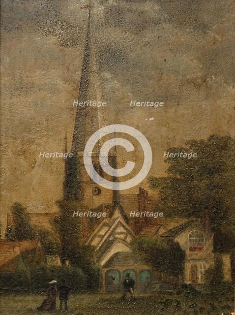 Solihull Church, 1870. Solihull, West Midlands. Creator: Unknown.