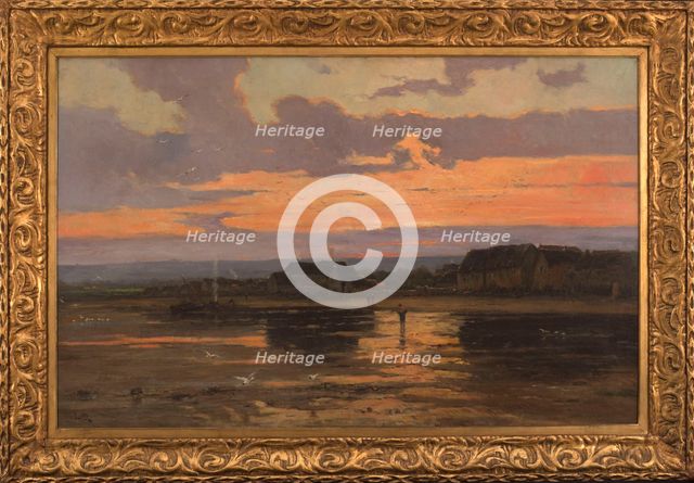 Solitude, in the evening: Morsalines (Channel), c1887. Creator: Marie Joseph Leon Iwill.