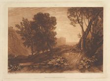 Solitude, or The Reading Magdalen (Liber Studiorum, part XI, plate 53), May 12, 1814. Creator: JMW Turner