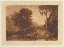 Solitude, or The Reading Magdalen (Liber Studiorum, part XI, plate 53), May 12, 1814. Creator: JMW Turner