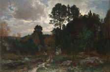Solitary Walk at Fontainebleau, 1886. Creator: Wladyslaw Ciesielski