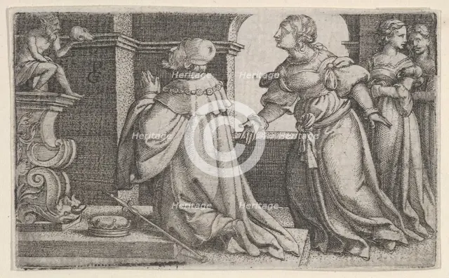 Solomon Worshipping Idols. Creator: Georg Pencz.