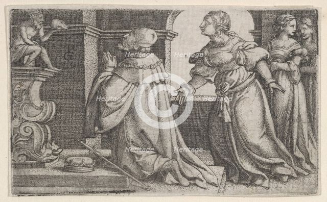 Solomon Worshipping Idols. Creator: Georg Pencz.