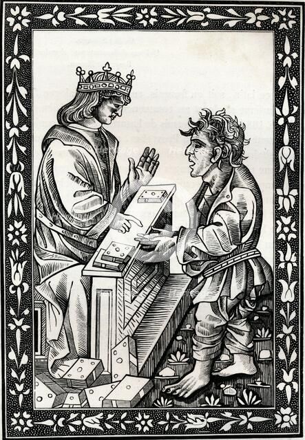 Solomon and Marcoul, 15th century, (1849). Creator: Unknown.